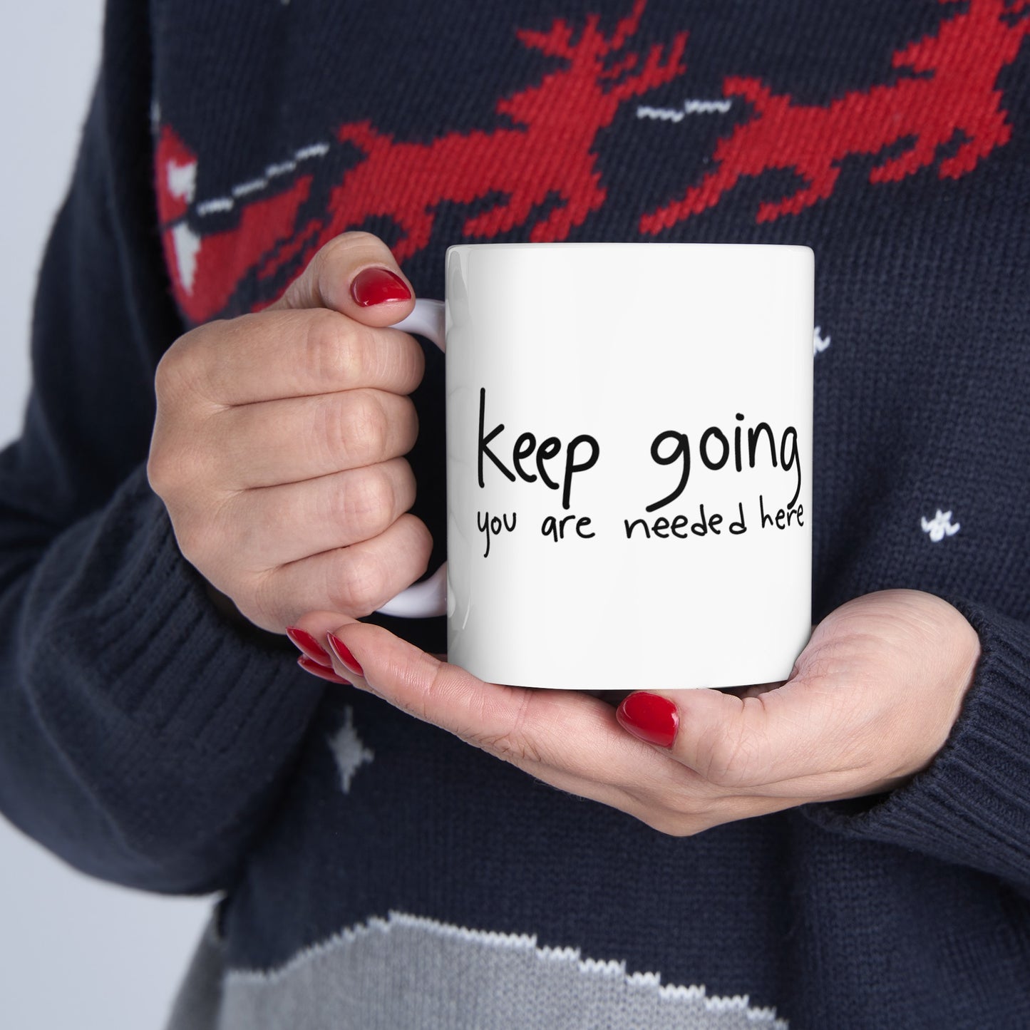 'Keep Going' Ceramic Mug