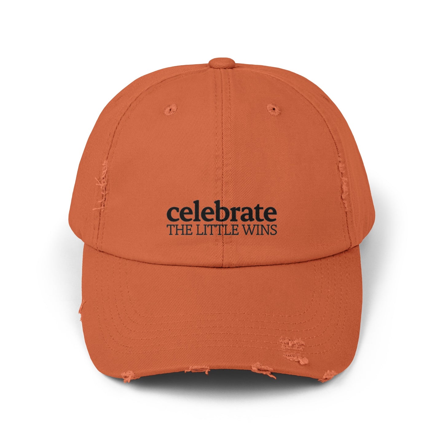 Celebrate The Little Wins Distressed Cap