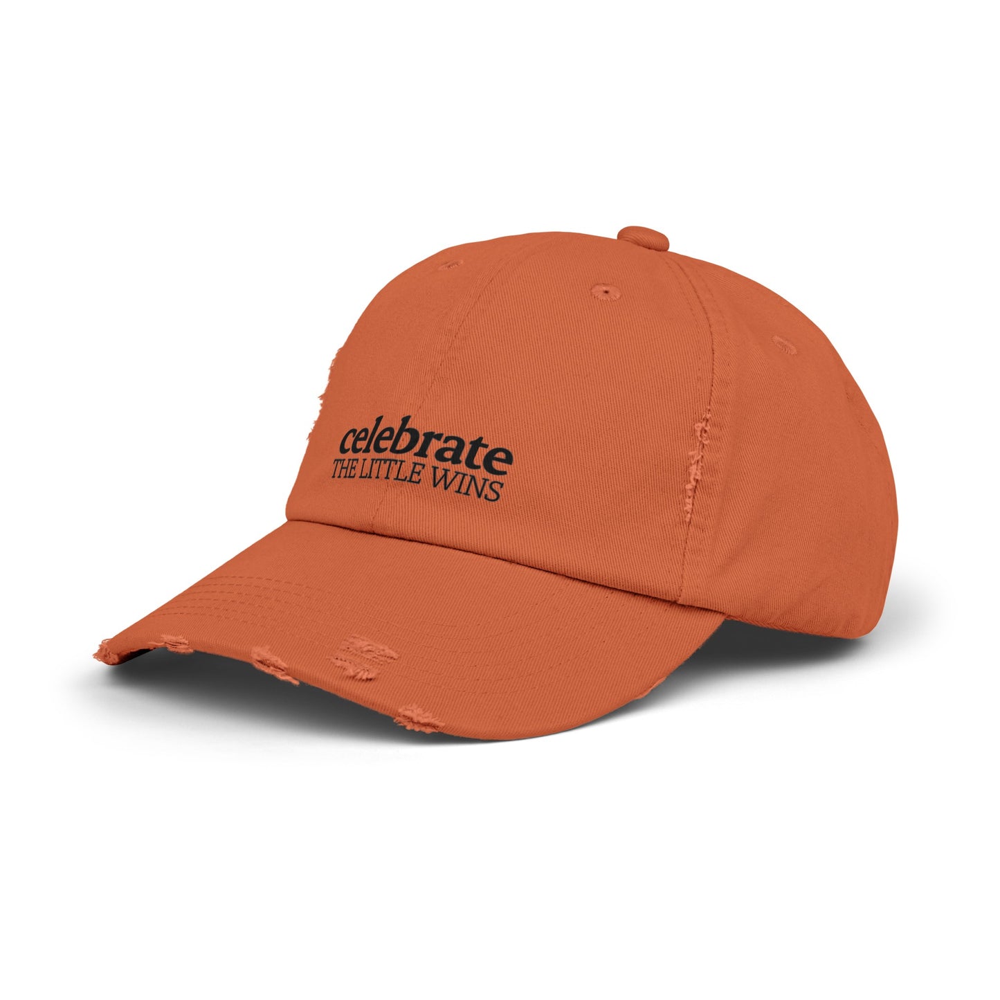 Celebrate The Little Wins Distressed Cap