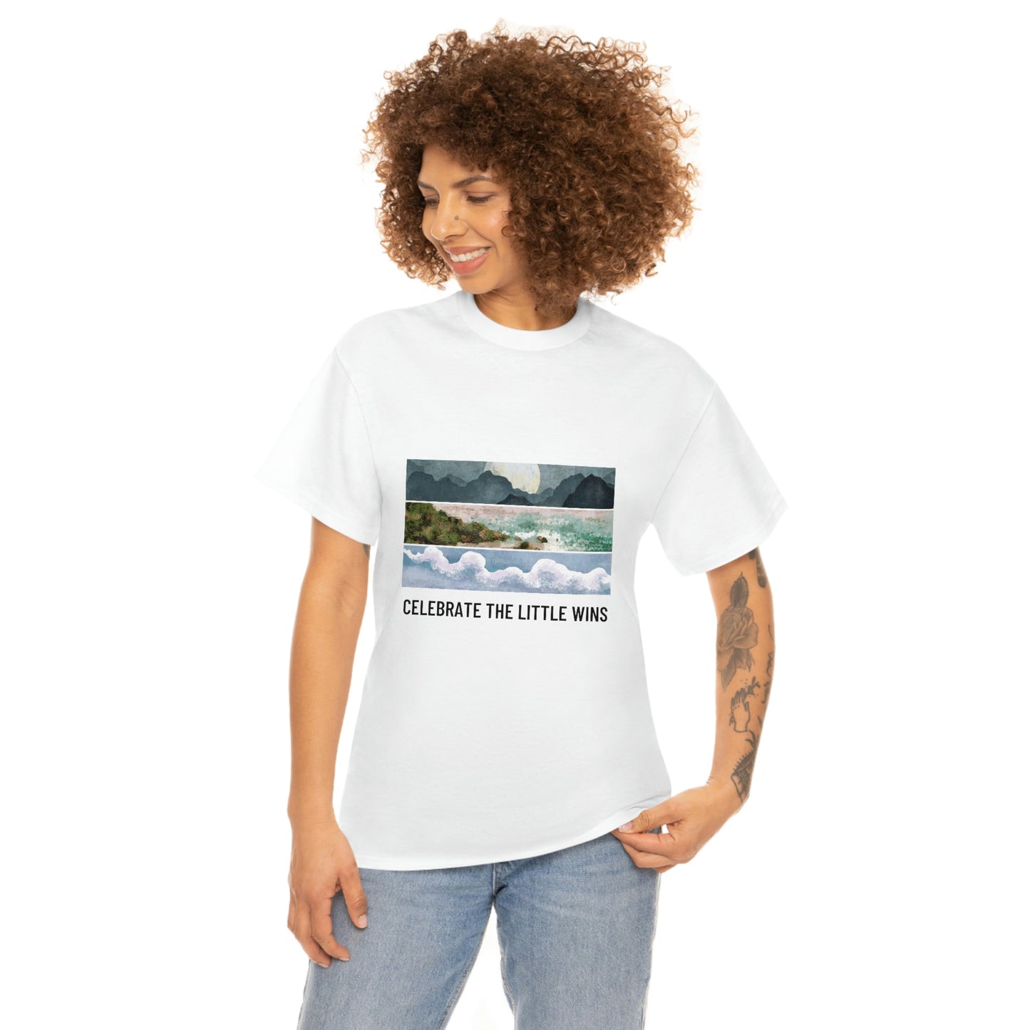Celebrate The Little Wins Unisex Heavy Cotton Tee