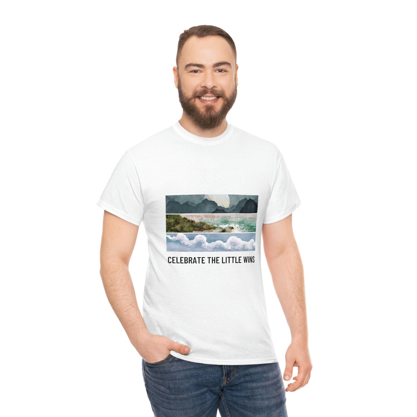 Celebrate The Little Wins Unisex Heavy Cotton Tee