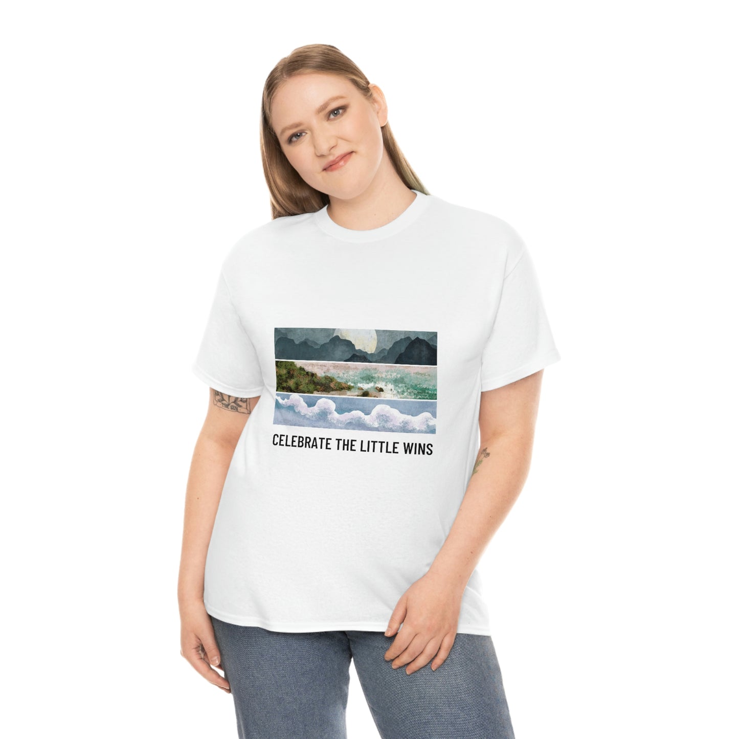 Celebrate The Little Wins Unisex Heavy Cotton Tee