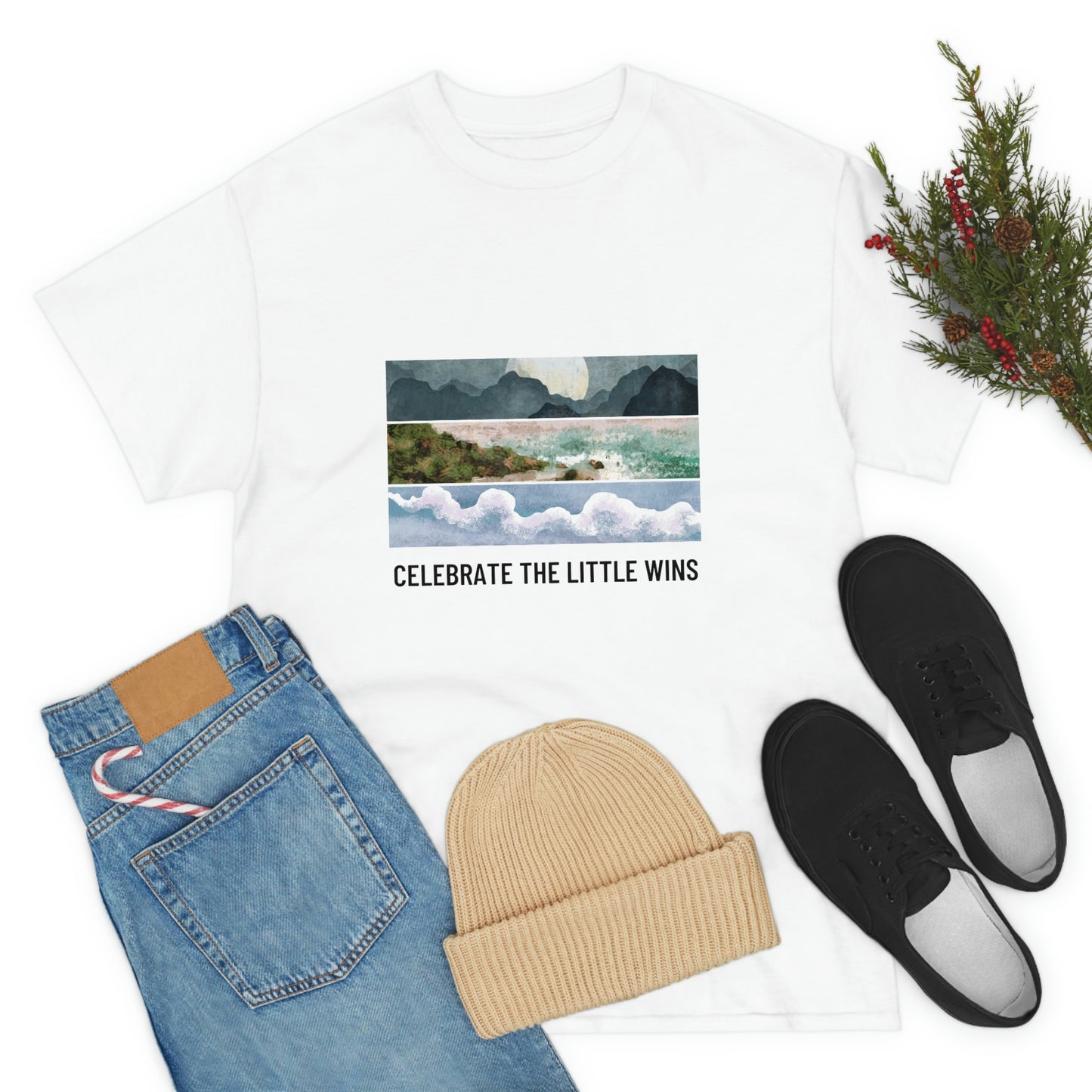 Celebrate The Little Wins Unisex Heavy Cotton Tee